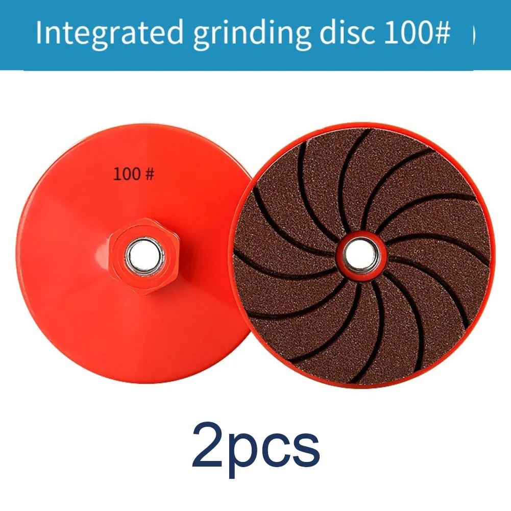 

2Pcs Integrated Grinding Disc Tile Trimming Grinding Metal Polishing Polishing 50/100/200 Grit Multipurpose Grinding Tools