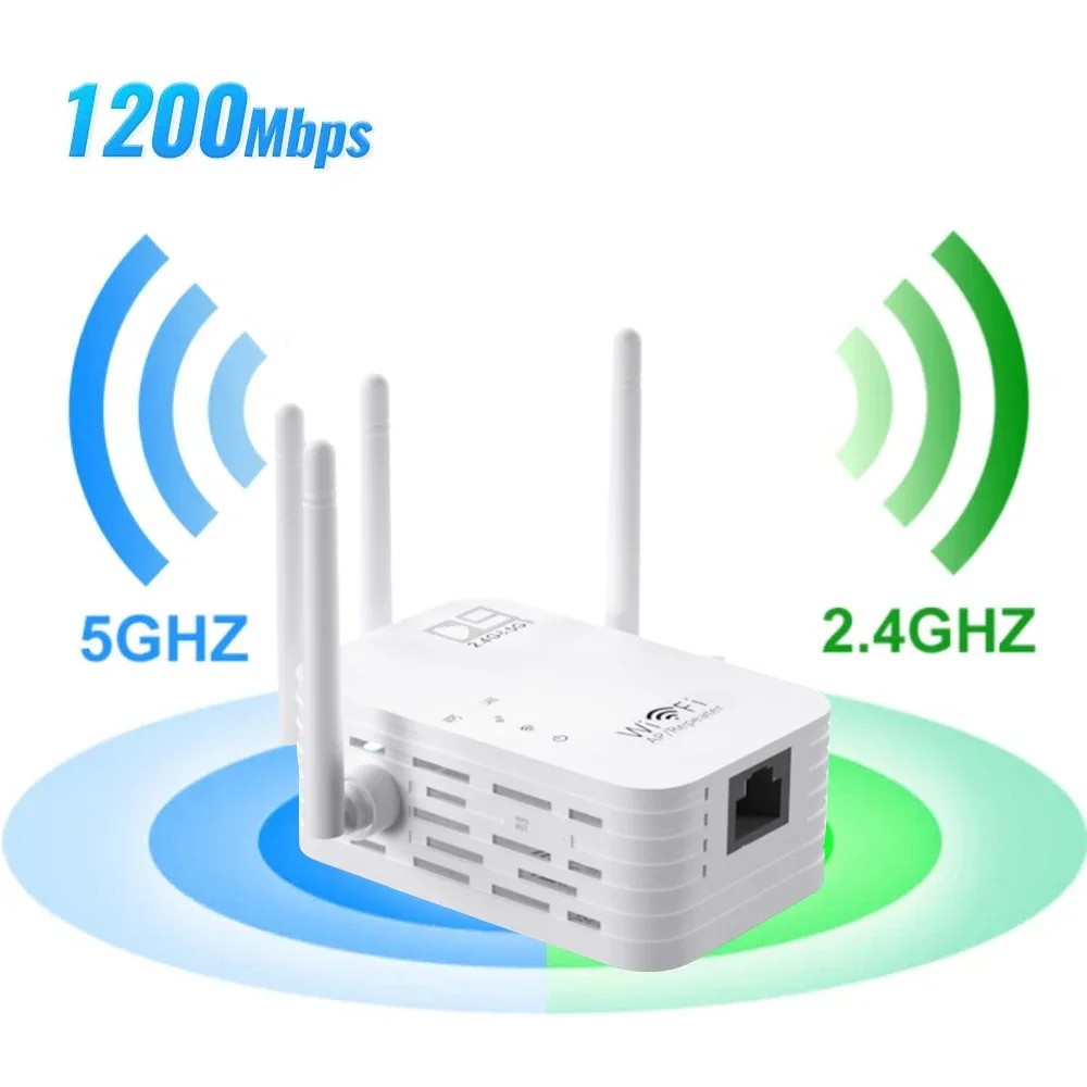 Router 2.4G 5Ghz Wireless WiFi Repeater Wi Fi Signal Booster WiFi Amplifier 5G Wi Fi 802.11N Long Range Extender Access Point