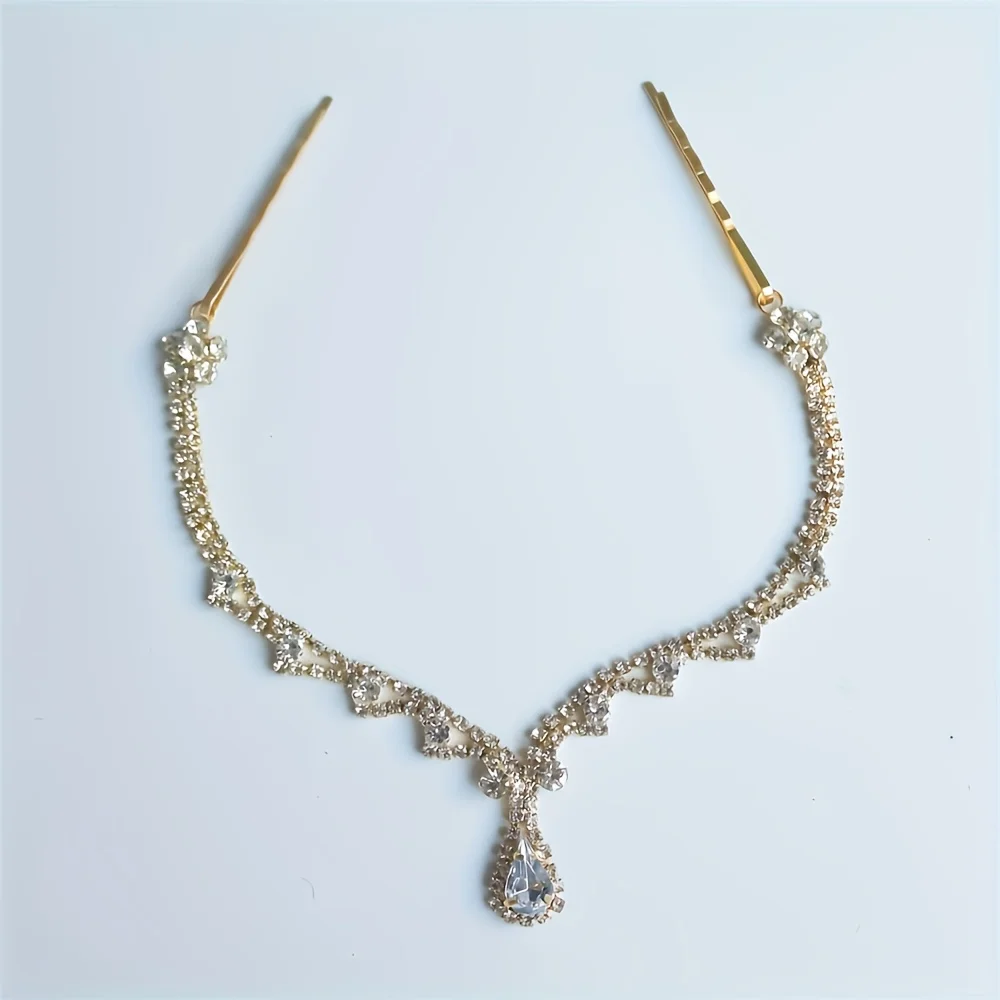 بلينغ الهندي لامعة قلادة الجبين سلسلة مجوهرات تيارا خوذة الزفاف رئيس الشعر الزفاف حجر الراين أغطية الرأس اكسسوارات هدية