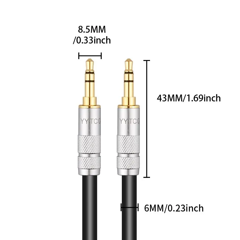 YYTCG Audio Extension Cable Jack 3.5mm Male to Female 3.5mm Male to Male Audio Aux Cable For Iphone Headphones Speaker Extender