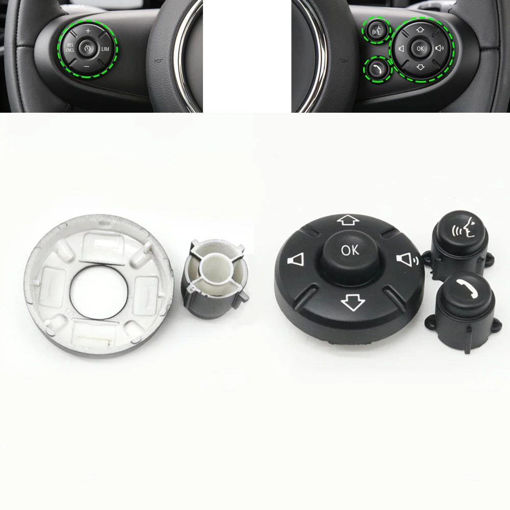 

Для BMW MINI Cooper Clubman Countryman F54 F55 F56 F57 F60 14-21 автомобильный переключатель регулировки громкости на руле, крышка кнопки круиз-круиза