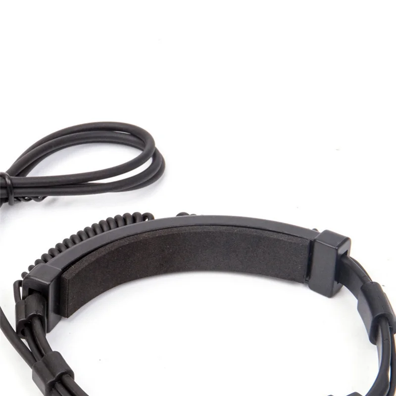 

ABKM Telescopic Heavy Duty Throat Vibration Mic Headphone NATO Plug for Walkie Talkie Radio