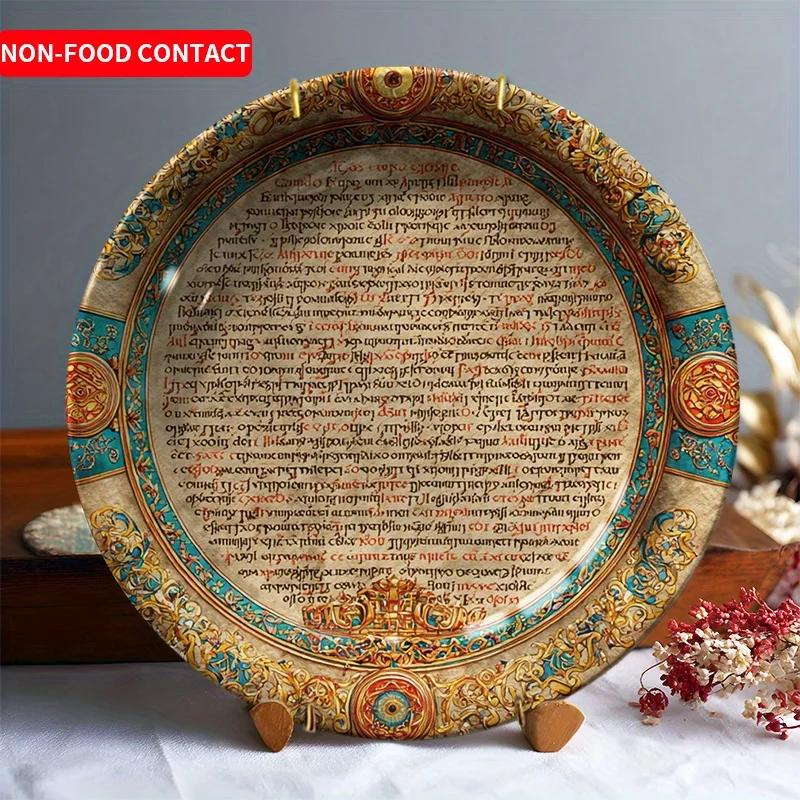 1pcNordic Style Ceramic Decorative Plate Hand-Painted Wall Hanging Dish for Home Decor Non-Food UseSuitable for jewelry trays,