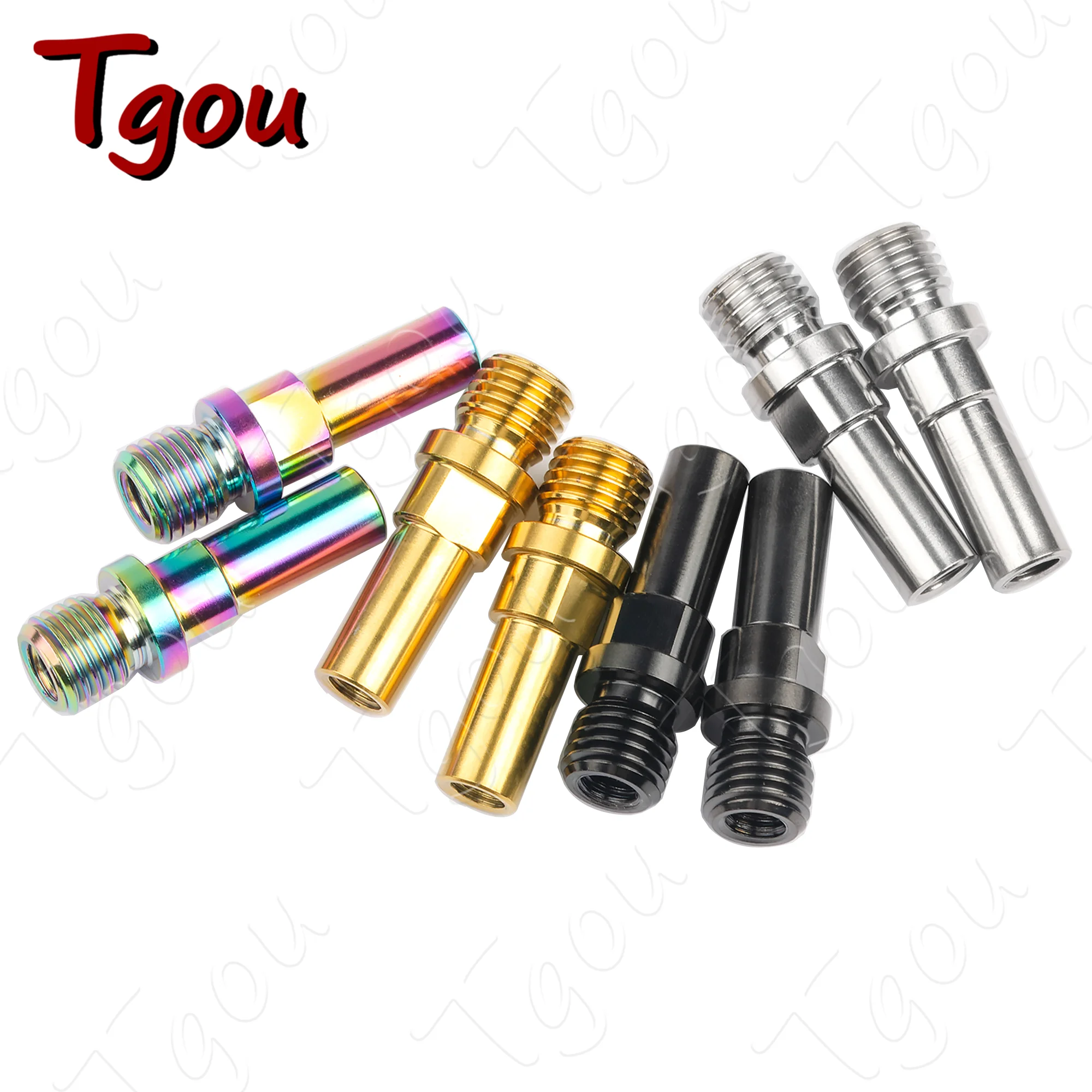 Tgou V 브레이크 베이스 포스트, 티타늄 MTB, BMX, Ti 스터드 볼트, 자전거 서비스 부품, M8, M10 피치, 1.25mm, 1 쌍