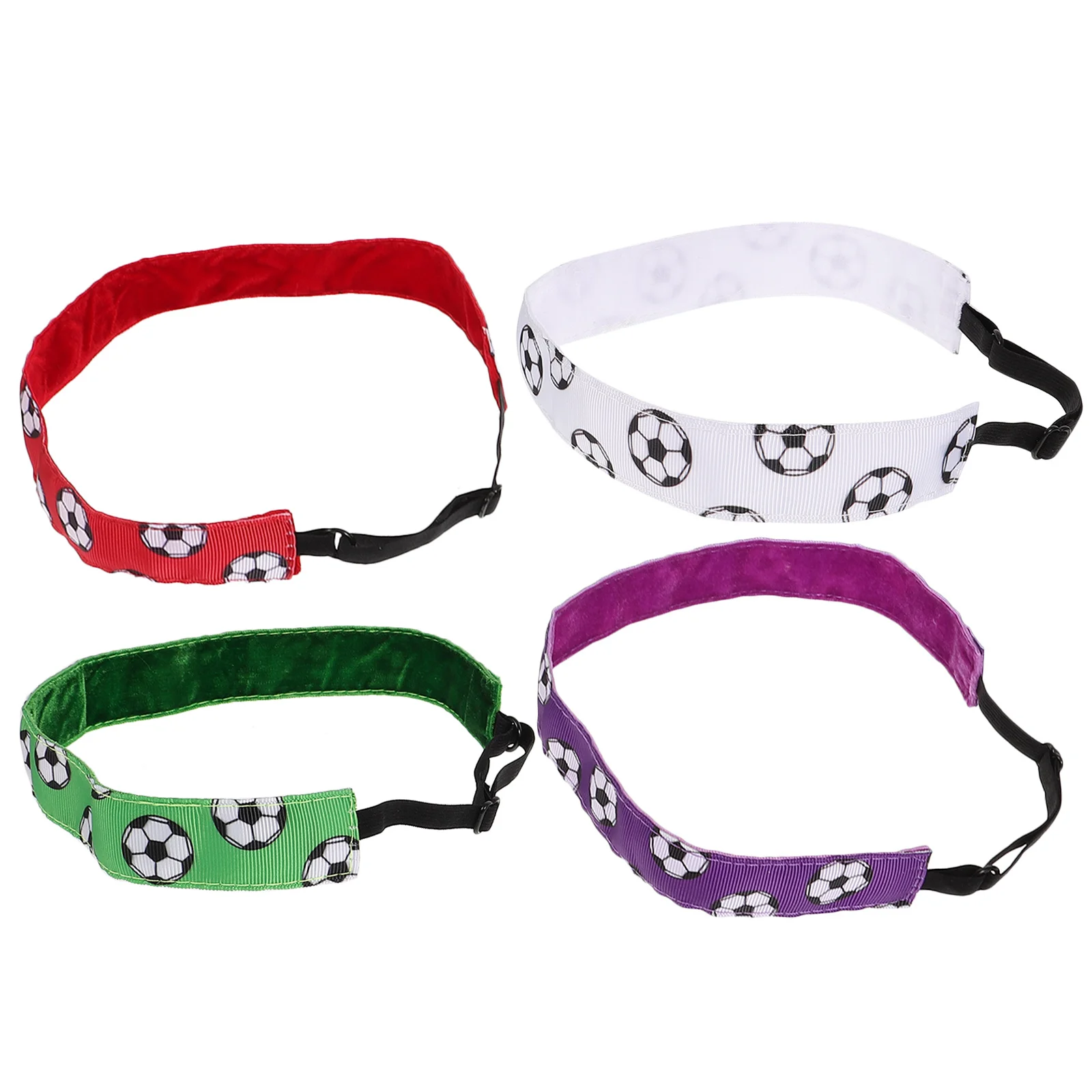 

4Pcs Candy Color Yoga Elastic Headbands Sweat Absorbing Athletic Sports Hairbands for Women Gym Workout Headbands