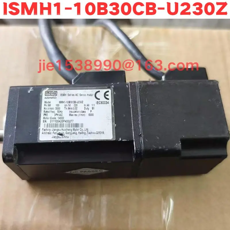 Used Servo motor ISMH1-10B30CB-U230Z Normal Function Tested OK