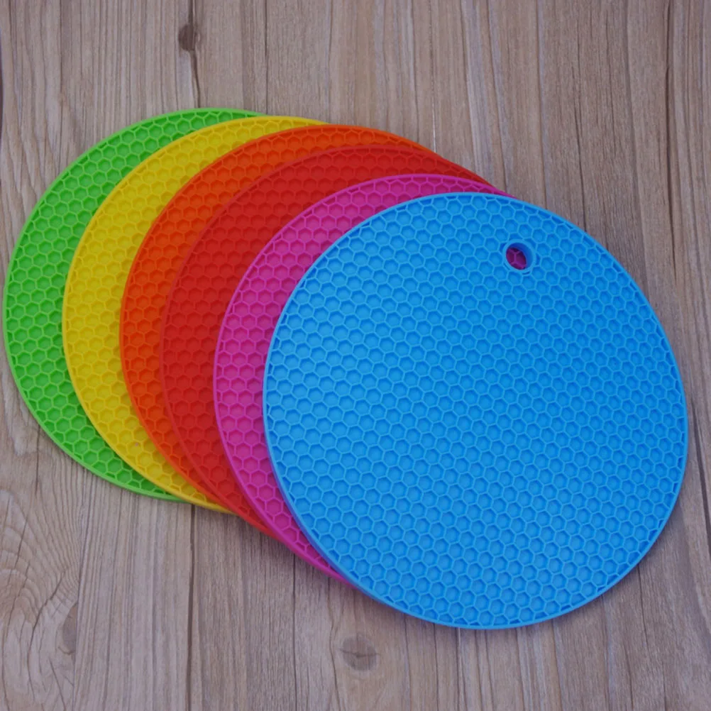 

Silicone Placemat Food Grade Heat Insulation Non Slip Pan Holder Spoon Mat Silcione Mat Durability Tableware Pad
