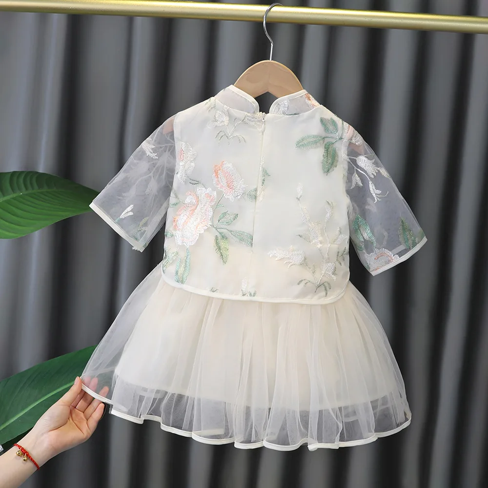 2023 Baby Girls' Fashionable and Fashionable Children's Skirt Mesh Princess Skirt Photography Clothing