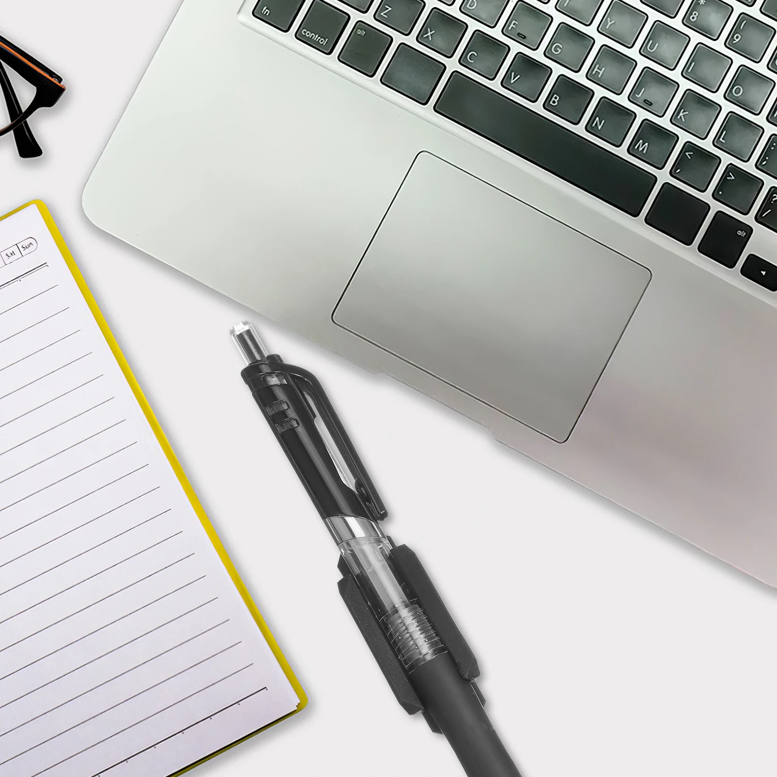 8個のシリコン鉛筆ホルダー 粘着ペンオーガナイザー コンパクト省スペースホルダー オフィス、学校、家庭、デスクトップクリップボード用