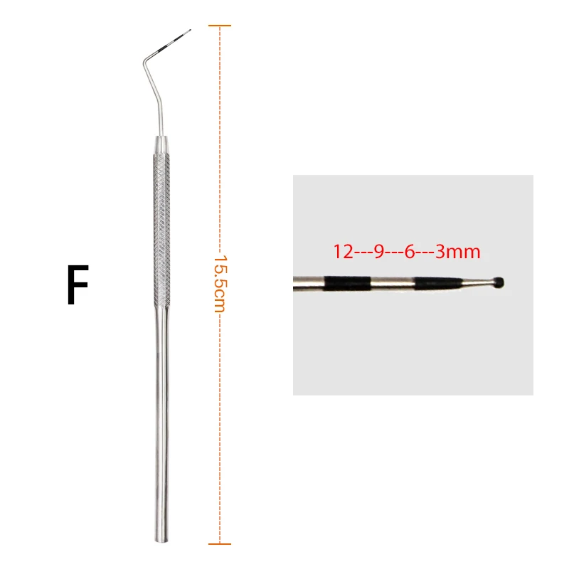 1 st Dental Rvs Parodontale Sonde Met Scaler Explorer Instrument Tool Endodontische Apparatuur Materiaal Sonde - afbeelding 1