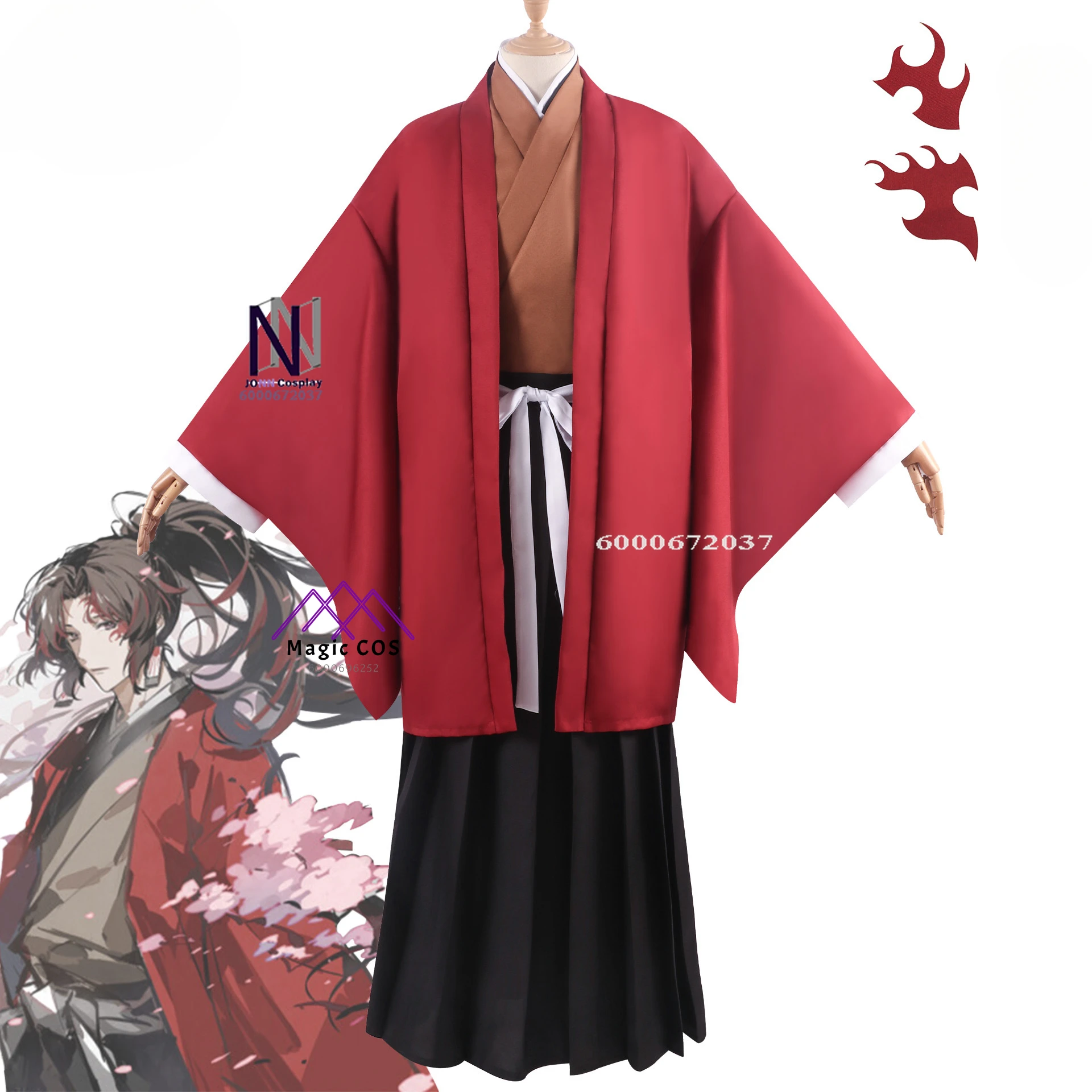 Tsugikuni Yoriichi Anime Hot Cosplay Hi No Kokyu Photo-Ready Japanese Leisure for Men Fashion Novelty Best Halloween Costumes