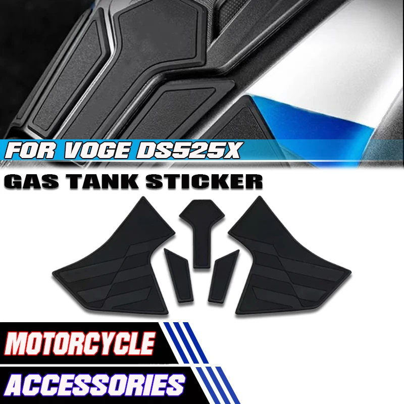 

Для VOGE DS525X DS 525 X ds525x ds 525 x 2023- Новые аксессуары для мотоциклов, наклейки на топливный бак, противоскользящие резиновые наборы накладок на бак