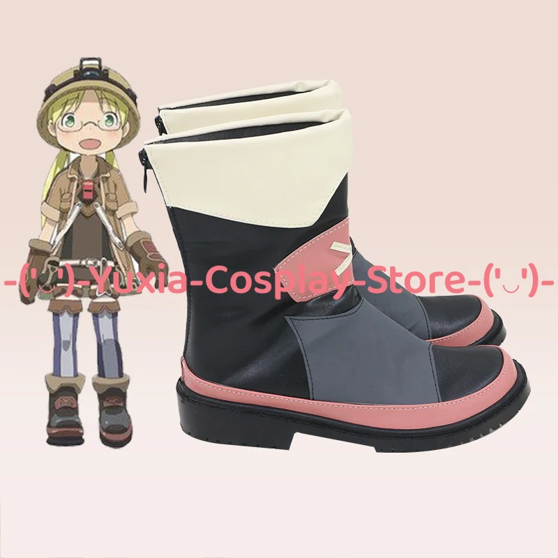 Yuxiacosplay! Buty do cosplayu Riko z Made in Abyss, rekwizyt postaci z anime, buty ze skóry PU, kostium na Halloween, karnawał, imprezę.