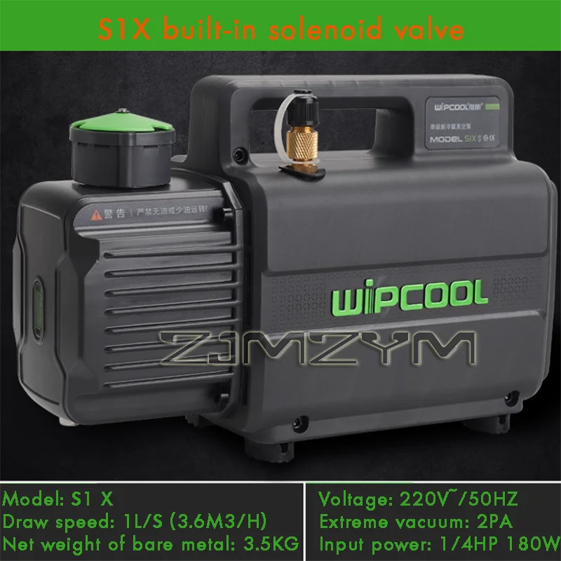 Bomba de vacío de aire acondicionado S1/SX1/F1, tubo de cobre refrigerante, bomba de vacío rápida evacuada instalada y repara la bomba de aire 180W