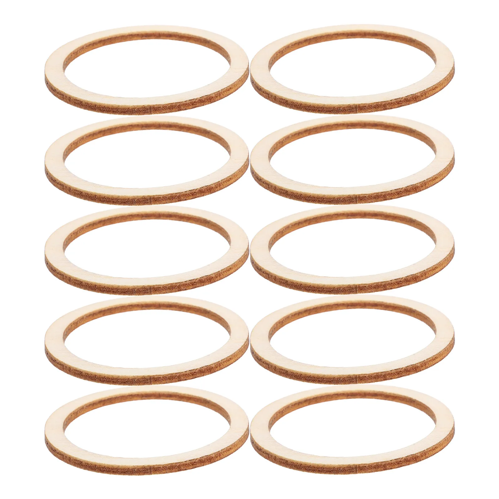 

100Pcs Circle Wooden Pieces Natural Color 5Cm Wood Chips DIY Craft Decor Scrapbooking Hollowed Round Wood Embellishments