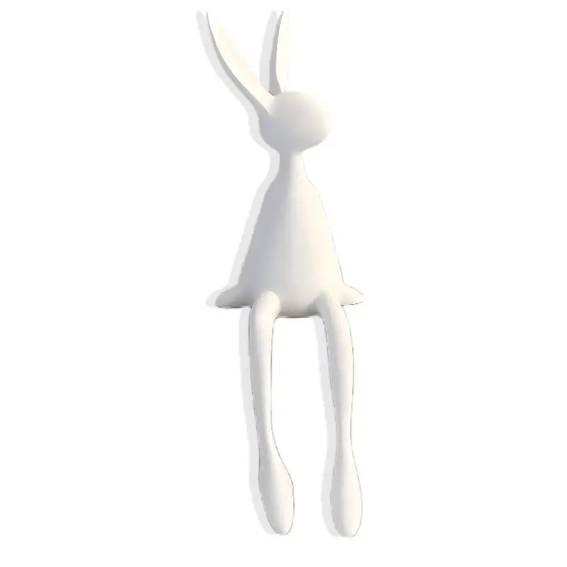 

Rabbit sculpture home decoration art crafts, suitable for desk, living room, TV, wine cabinet display decoration, creative moder