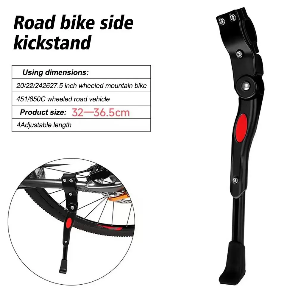 

Universal Bicycle Kickstand Parking Rack, Adjustable Bike Side Stand, Support Mountain Brace Kick Kickstand, Foot Bike Road R8d2