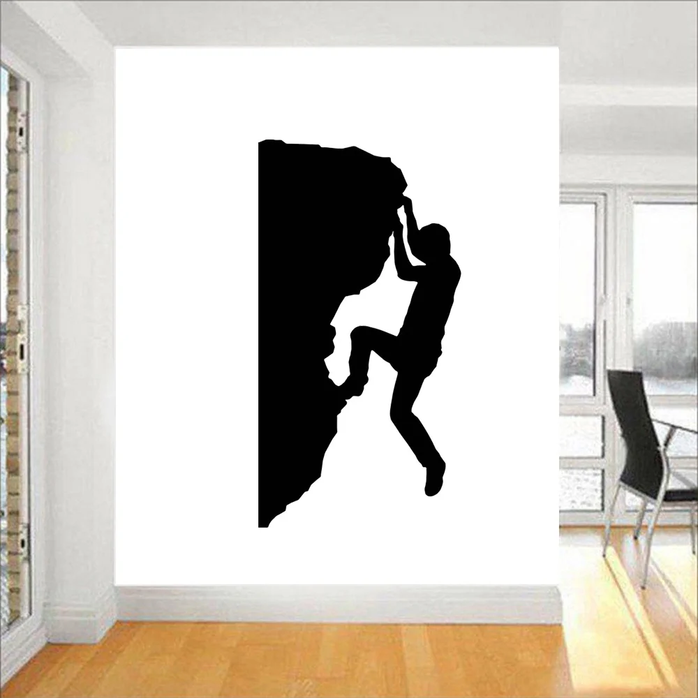 Rock Climbing Sticker Climbers Decal Named Posters Vinyl Wall Decals Parede Decor Mural 2 Sizes Choose Rock Climbing Decals