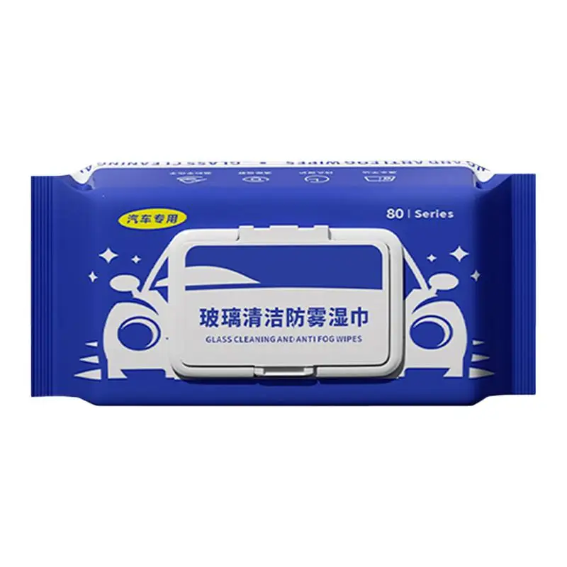 80Pcs Car Wash Towel Car Detailing Microfiber Towel Car Wash Supplies Portable Anti-Fog Windshield Glass Wipes Cleaning Cloth