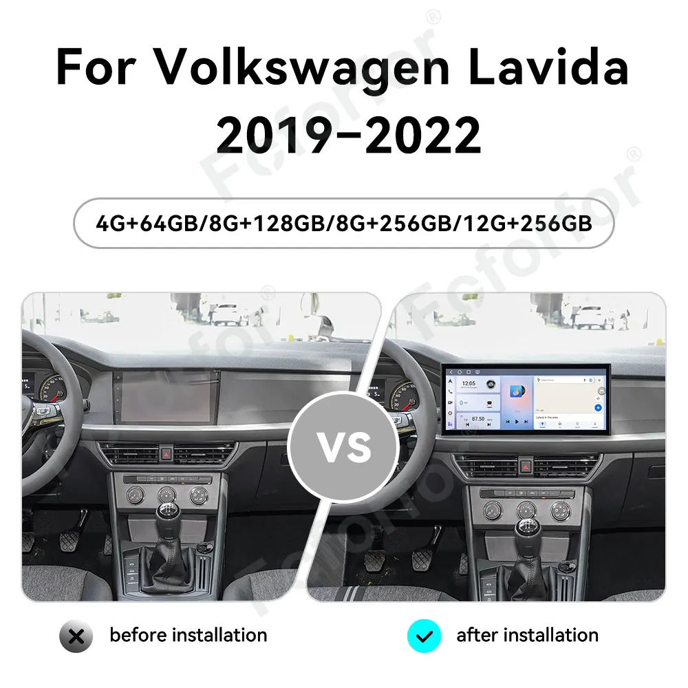 Android 15 Car Audio Stereo 15.8 Inch Touch Screen CarPlay GPS Navigation For Volkswagen Lavida 2019-2022 DSP Multimedia Player