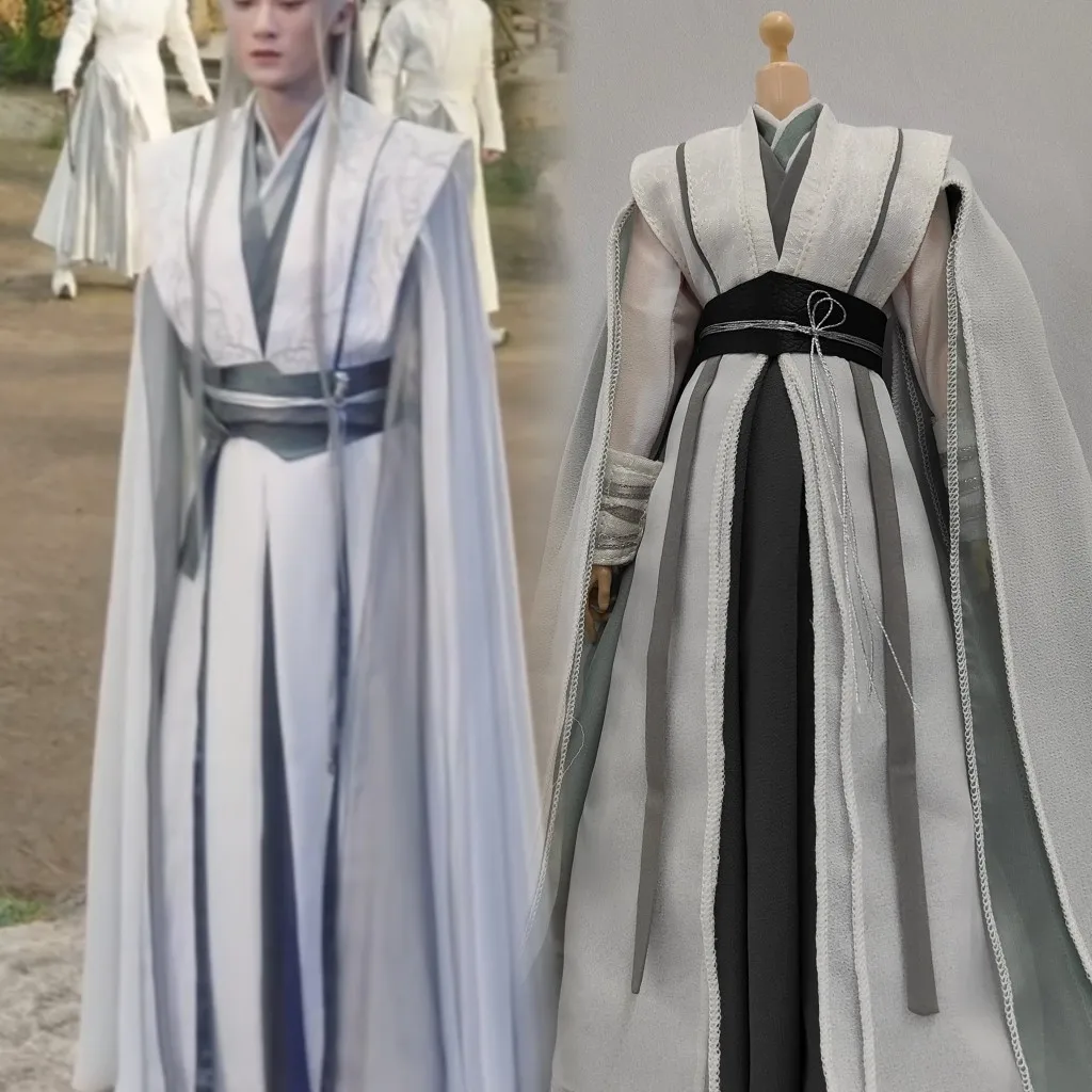 

OB27 Barbi 1/6 Figure Doll 1/4 1/3 BJD Clothes Ancient Costume Hanfu Robe Samurai Outfit For BJD/SD MSD ID75 80CM Uncle C1949