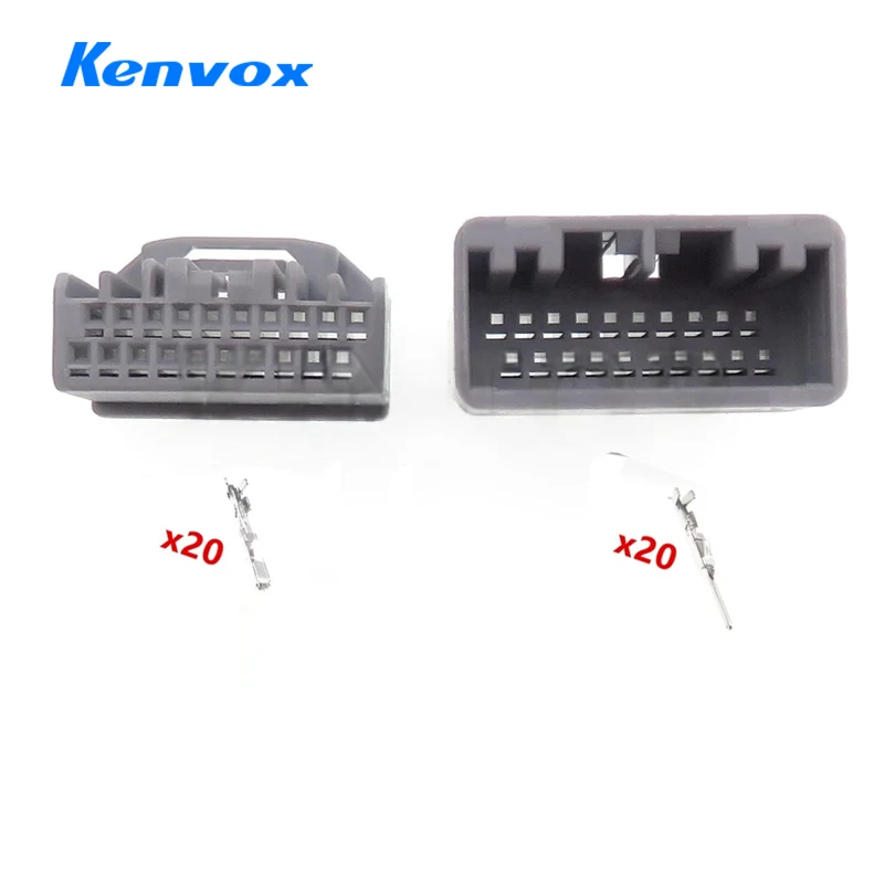 1 Set 24 Hole Auto Male Female Cable Socket AC Assembly Electrical Connector MX34024SF1 MX34024PF1 Car Small Current Plug