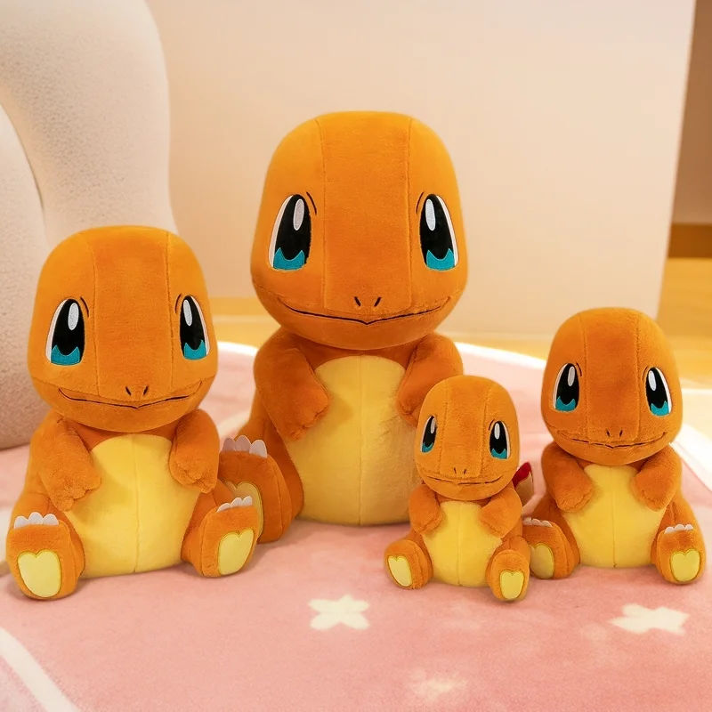 20-60cm Kawaii Orange Charmander Pokémon Plush Toys Soft Dolls Cartoon Stuffed Anime Pillow Girls Boys Room Decor Birthday Gifts