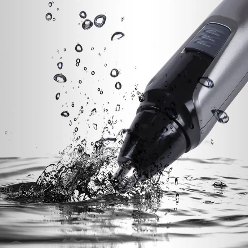 Kemei 3in1 قابلة للشحن الأذن الأنف الشعر المتقلب للرجال التهيأ أداة تهذيب اللحية الكهربائية أداة قص الحواجب شكل الوجه أداة إزالة الصواميل