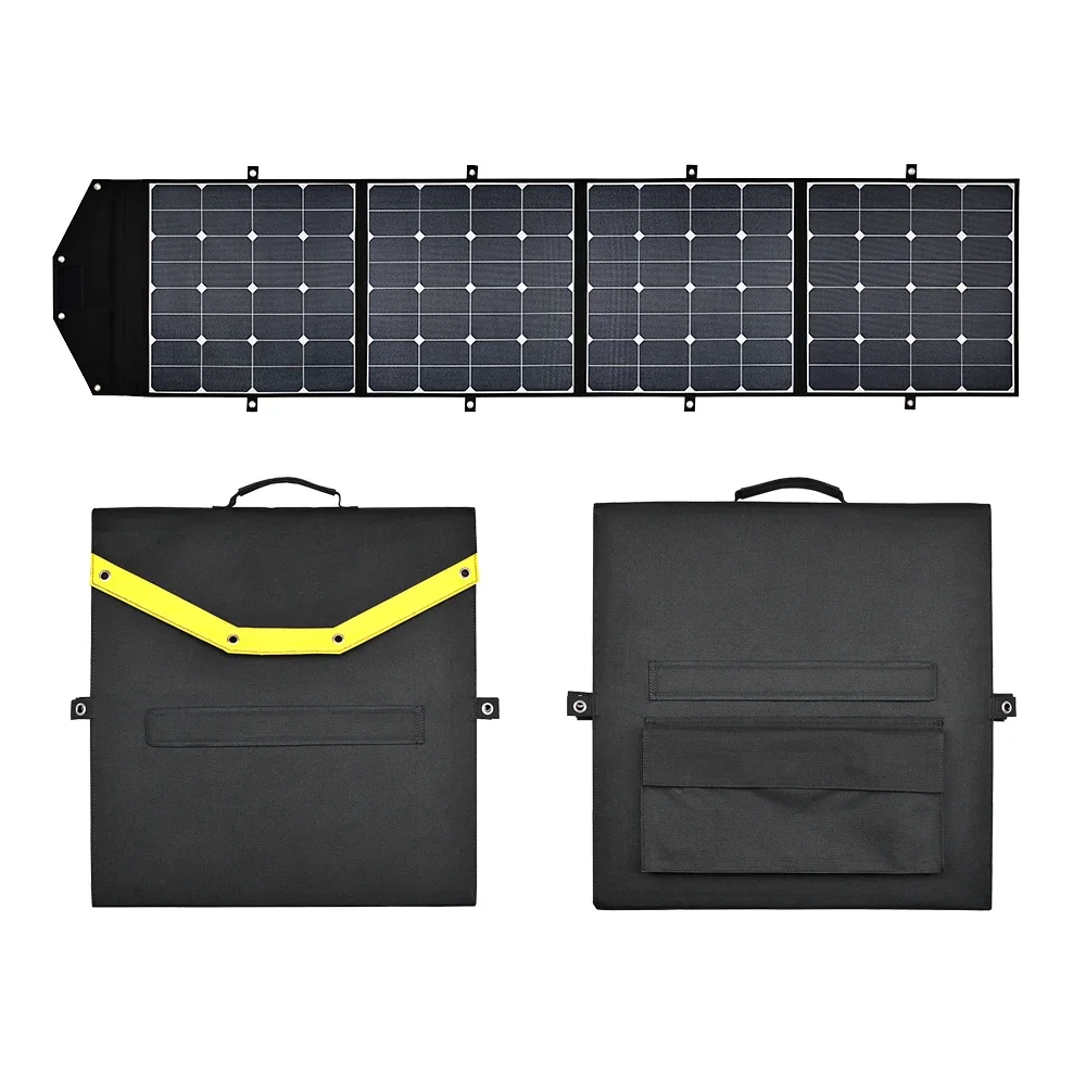 Foldable solar panel 200W 60W 18V Portable Foldable Solar charger for charging smartphones portable waterproof sunpower