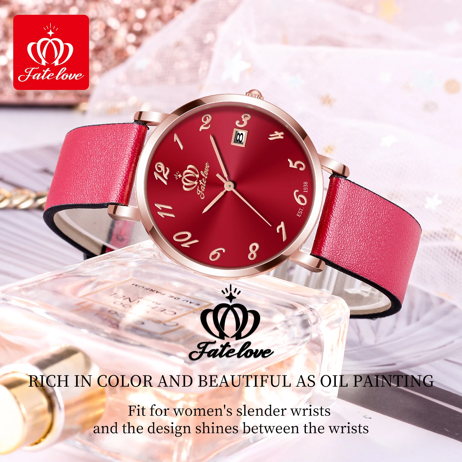 Fate Love brand watch fashionable and versatile waterproof women's quartz watch FL815