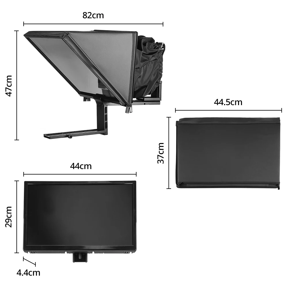 AMBITFUL T22 Big screen dedicated to live streaming Teleprompter for mobile phone tablet SLR camera to shoot video