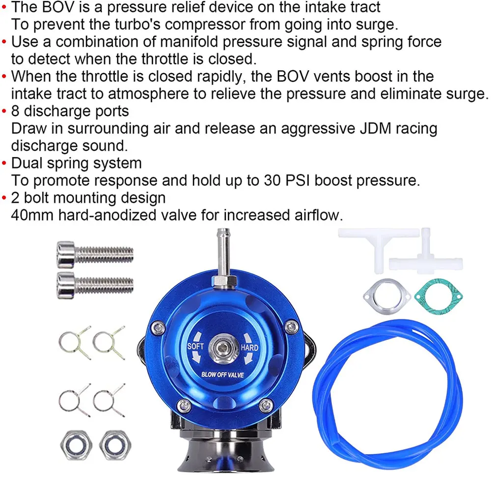 Type-RS Adjustable 25psi Blow off Valve Adaptor With 63mm 2.5\