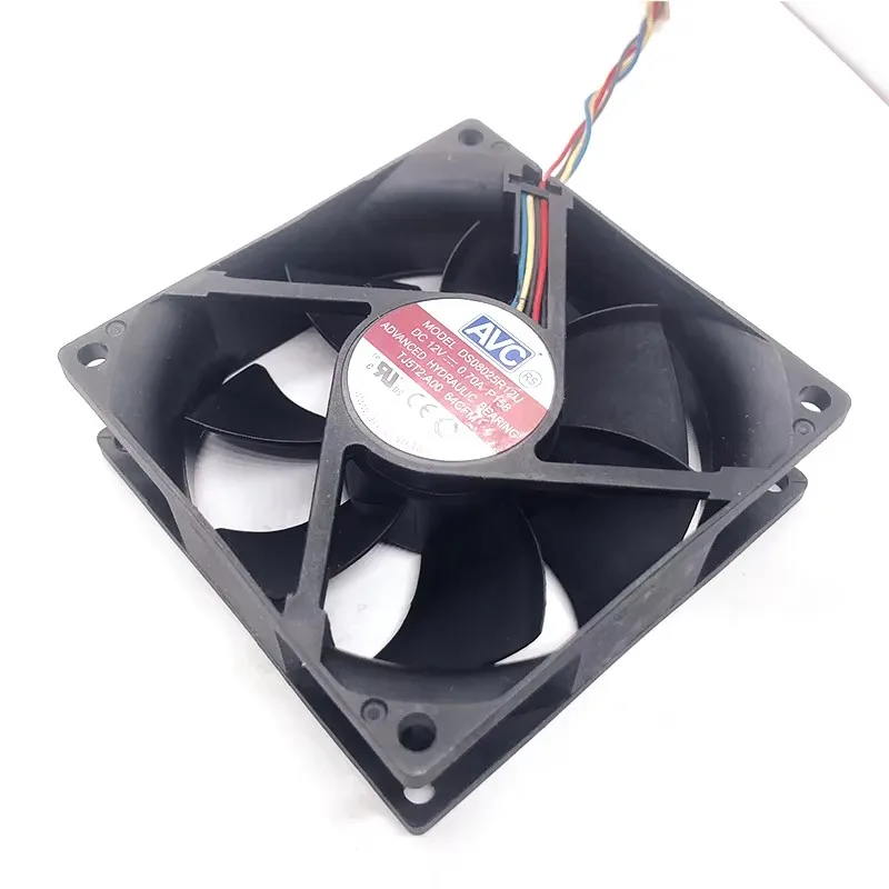 New original DS08025R12U 0.70A 12V 8025 8cm 4-wire PWM chassis CPU high air volume cooling fan