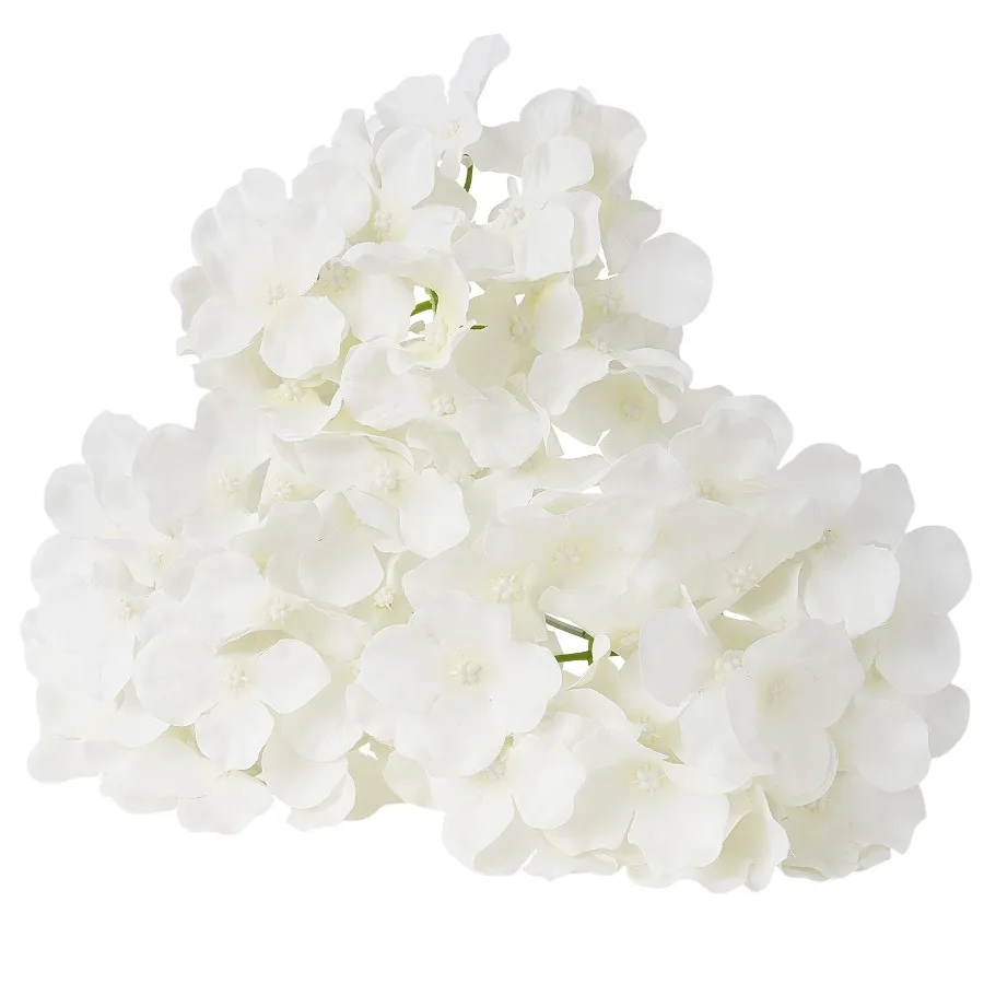 

Artificial Flowers, 305 pcs Real Looking White Silk Hydrangea Bulk for Bridal Shower, DIY Wedding Bouquets, Home Centerpieces P