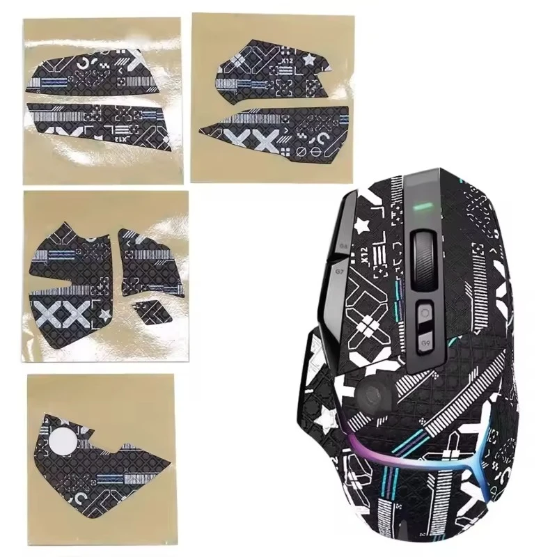 Mouse Grip Tape Mouse Skin Side Stickers， For G502X /G502X PLUS /G502X LIGHTSPEED Antislip Grip Tape Sweat-Resistant Pad