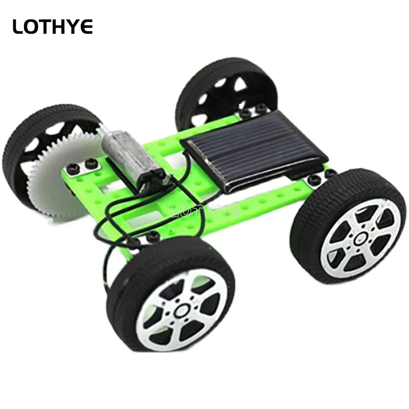 Mini kit per auto giocattolo solare fai-da-te Gadget educativi per bambini Hobby Fun Kit per auto robot giocattolo per bambini regalo