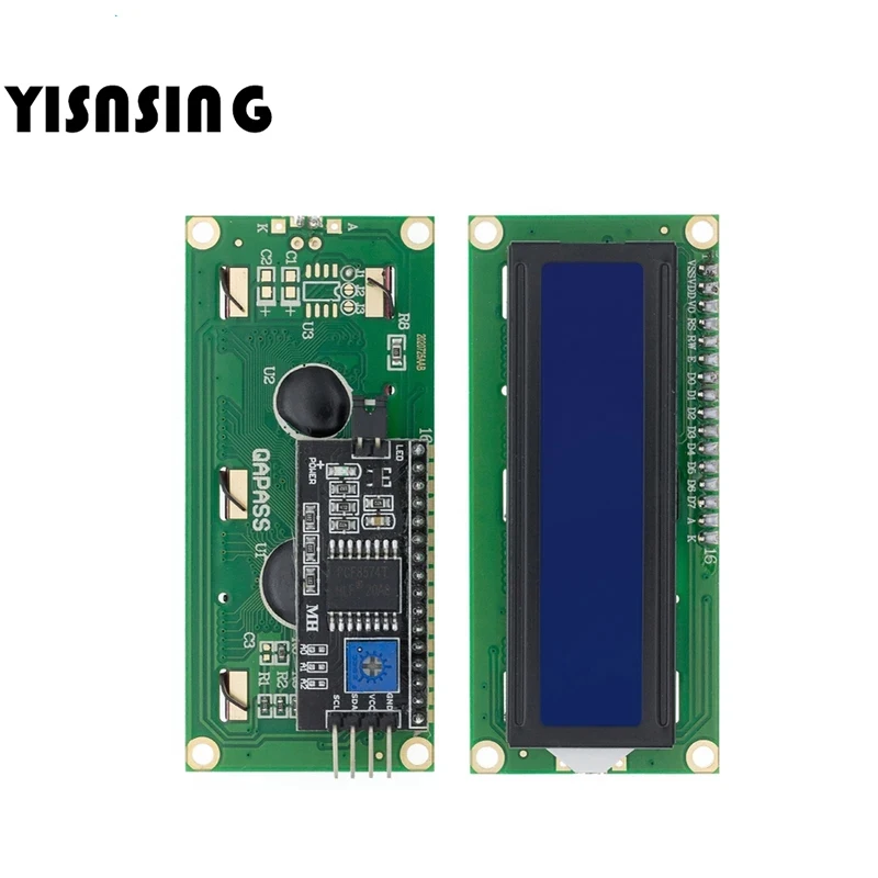 LCD1602 1602 LCD Module Blue / Yellow Green Screen 16x2 Character LCD Display PCF8574T PCF8574 IIC I2C Interface 5V for arduino