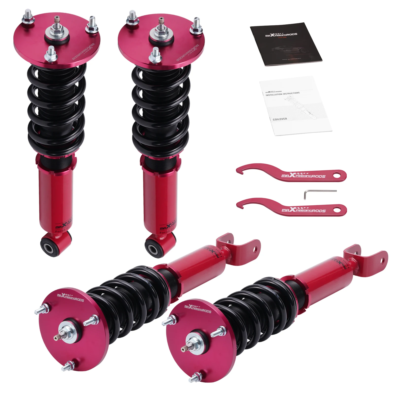 

MaXpeedingrods 24 Level Soft To Hard Adjust Coilovers Suspension For Toyota Supra JPN JZA80 RZ 1993-1998