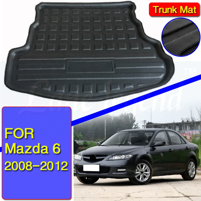 

Коврик для багажника автомобиля для Mazda 6, 2008, 2009, 2010, 2011, 2012, водонепроницаемый коврик, защита от грязи, подкладка для груза, водонепроницаемый