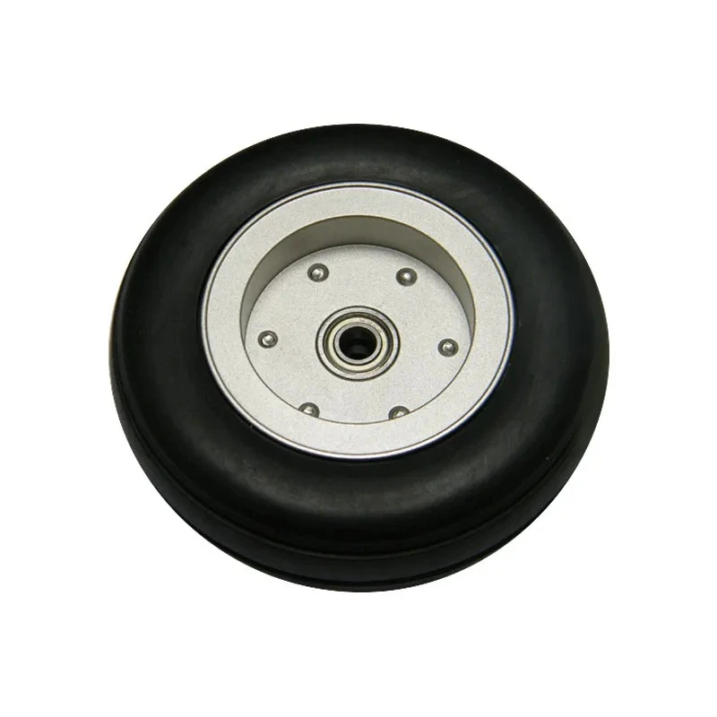 XFlight – roues de train d'atterrissage pour avion RC, 1 pièce, pneus en caoutchouc avec moyeu en aluminium avec roulements pour modèle d'avion RC, pièces de rechange