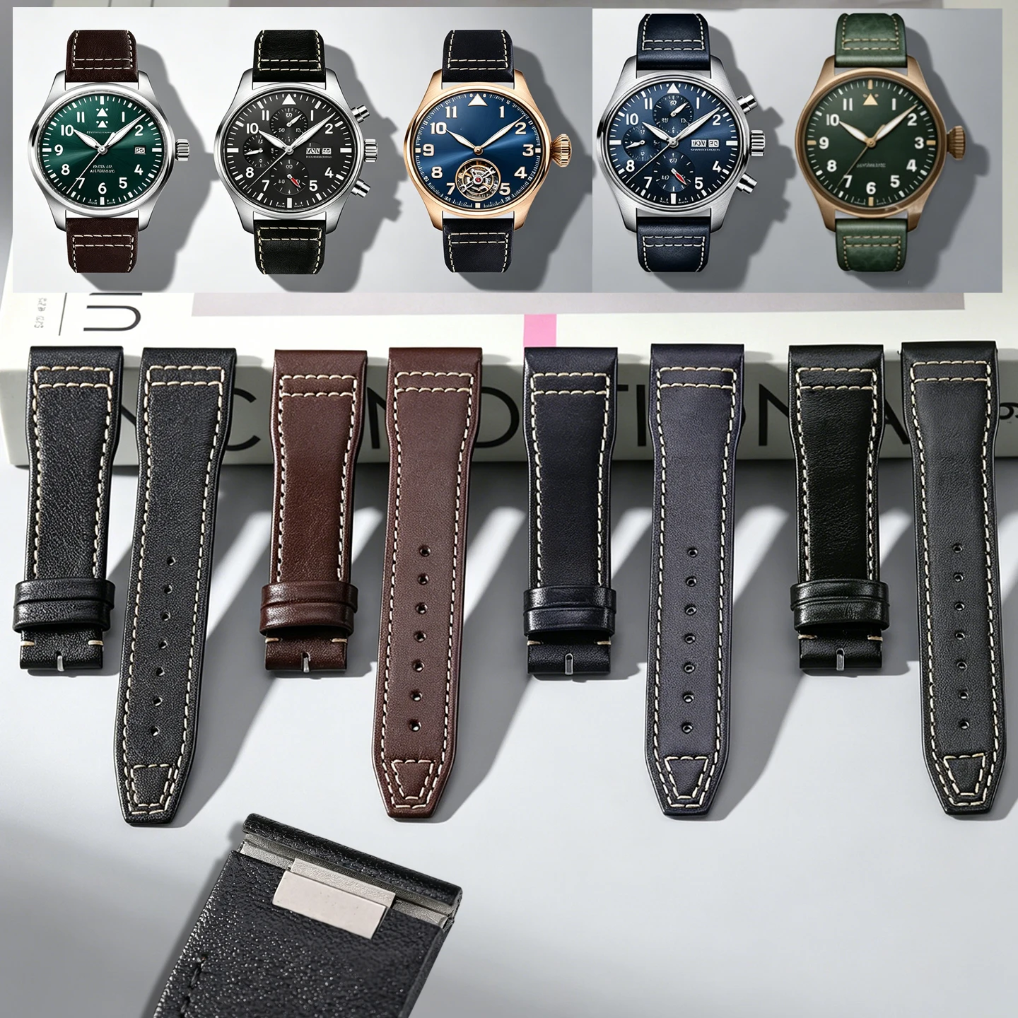 20mm-21mm-quick-release-genuine-italian-leather-watch-strap-for-iwc-pilot-mark-18-mark-20-iw378003-spitfire-little-prince-series