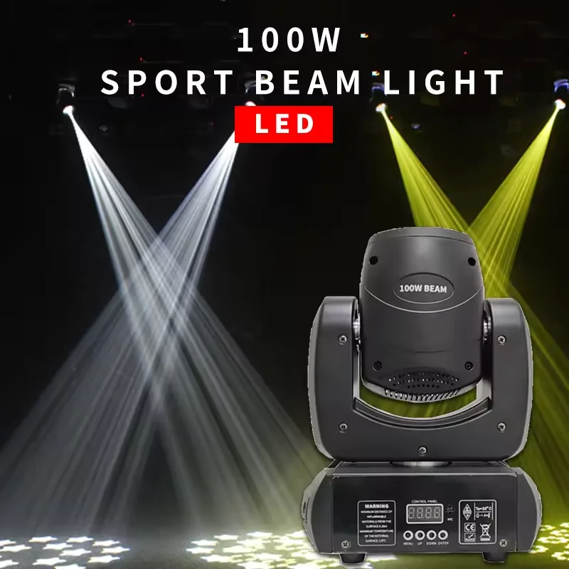 Imagem -06 - Mini Led Movendo Palco Luz Rgbw Feixe de Luz Dmx 100w