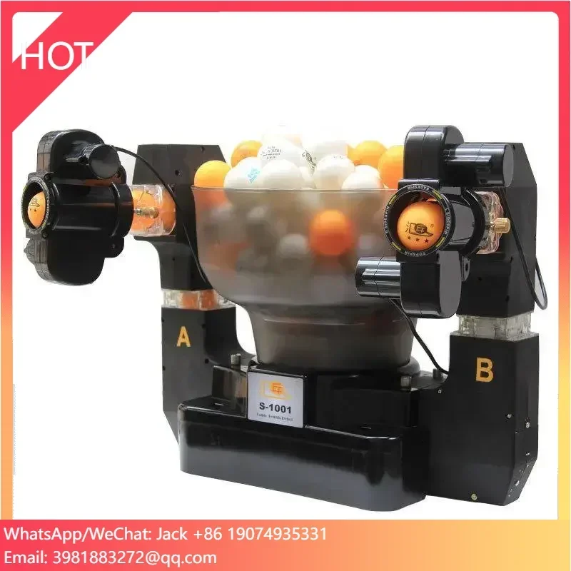

Hui Pang S1001 Multi-rotation Multi-drop Ball Machine Automatic Table Tennis Ball Machine for Home Table Tennis Robot Training