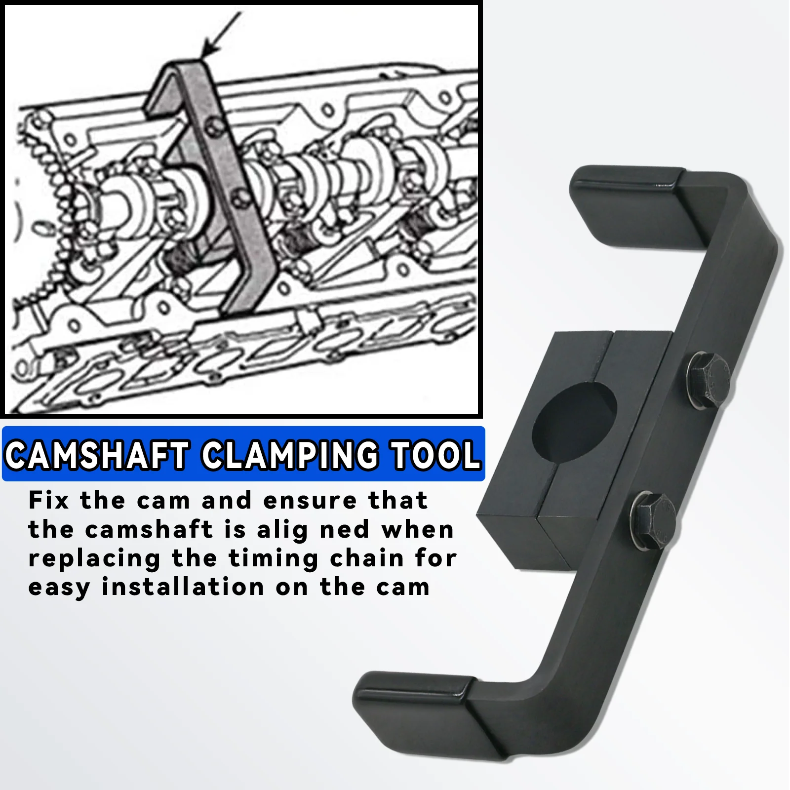 

Camshaft Holding and Crankshaft Positioning Tool for 1997-2002 Ford F-Series Econoline Expedition 4.6L 5.4L 6.8L V8 V10