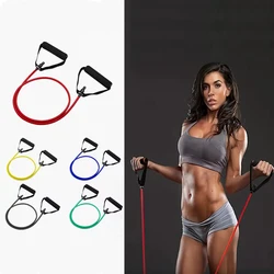 5 Levels Resistance Bands with Handles Training Exercise Tube Band Pull Rope Fitness Elastic Bands Workouts Strength Equipment