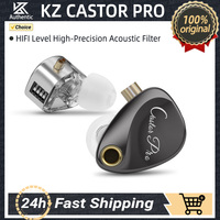 KZ Castor PRO Wired In-Ear Earphone Dynamic Drivers High-end Tunable Earphone Hfi Sound Quality Bass Headsets IEM Gaming Headset