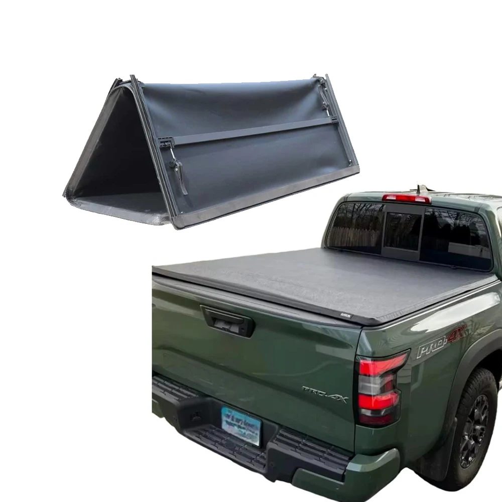 

Factory Outlet Best Soft Roll Pickup Truck Bed Cover Retractable Roller Lid Soft Tonneau Cover NP300 TOYOTA for Aircraft Grade