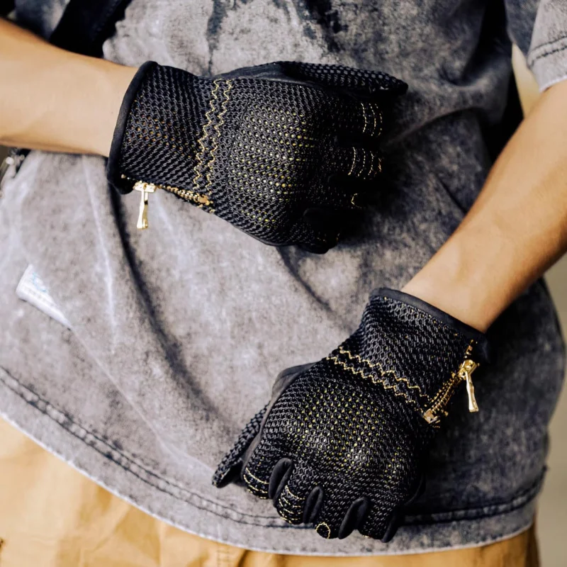 

Breathable Off-road Men's Touchscreen Motocross Riding Gloves Breathable Full Finger for Summer Riding with Knuckle Protection