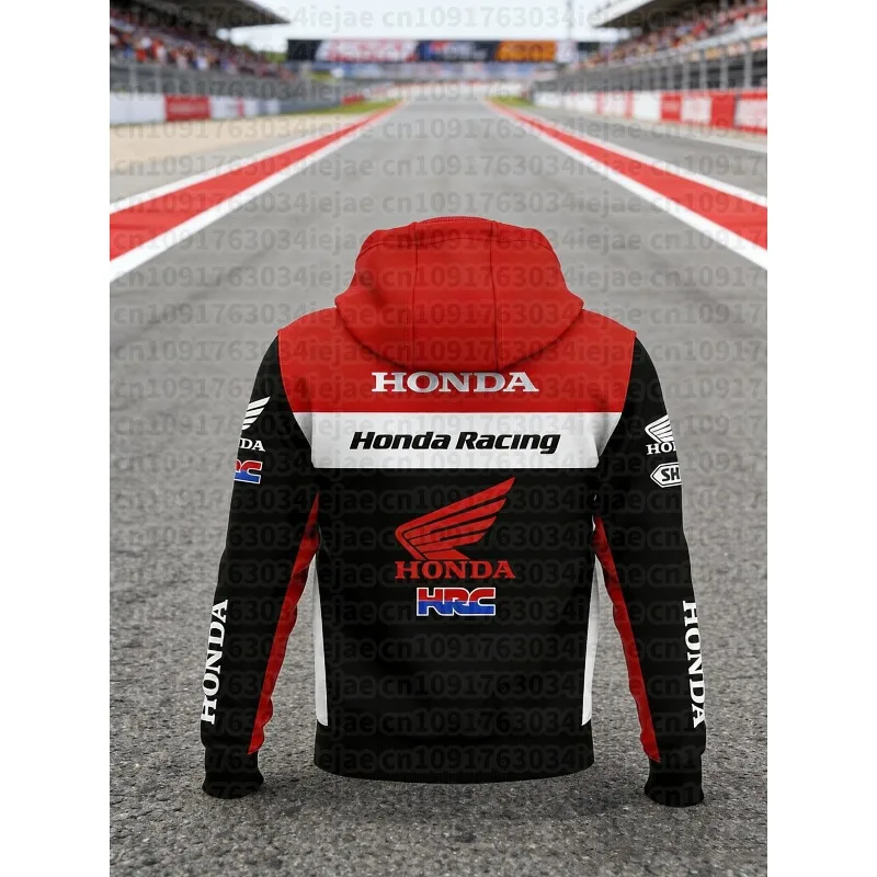 

2025-26 Honda Men's Spring Autumn Long Sleeve Hoodie Sweatshirt Motorcycle Outdoor Sports Fashion Casual Trendy