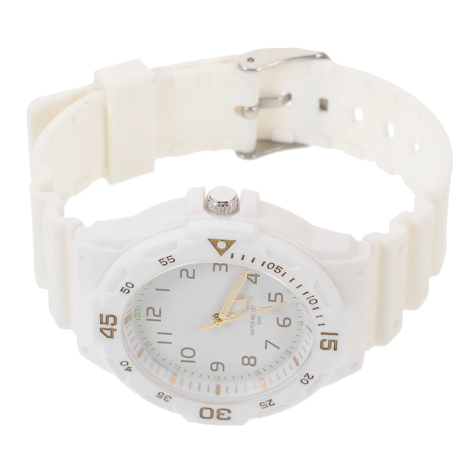 

Silicone Band Waterproof Watch Stylish Wrist Watch for Indoor Outdoor Activities All-Match Style Birthday Gift